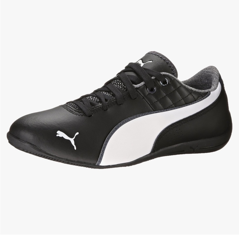 Puma Men's Drift Cat 6 NM Lace-Up Fashion Sneaker in Black & White. Size 11.5